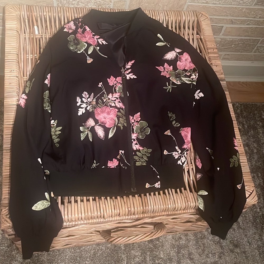 Reversible Jacket Black/Floral